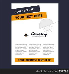 Light Title Page Design for Company profile ,annual report, presentations, leaflet, Brochure Vector Background
