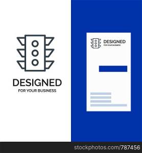 Light, Traffic, signal, Navigation, rule Grey Logo Design and Business Card Template