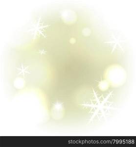 Light warm snowy abstract festive background