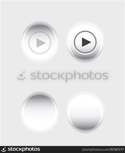Light white pushed button design