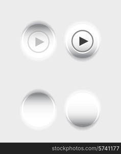 Light white pushed button design