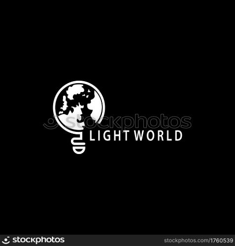 Light world logo template icon design