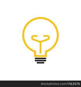 Lightbulb graphic design template vector isolated illustration