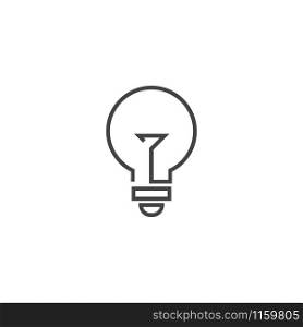 Lightbulb graphic design template vector isolated illustration. Lightbulb graphic design template vector isolated