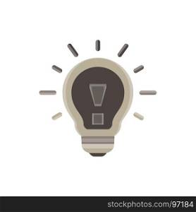 Lightbulb icon vector bulb light idea design isolated symbol illustration innovation
