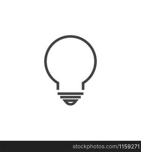 Lightbulb lamp graphic design template vector isolated illustration. Lightbulb lamp graphic design template vector illustration