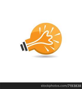 Lightbulb logo template vector icon design