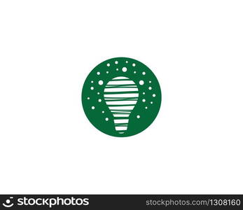 Lightbulb logo template vector icon illustration design