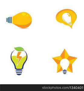 Lightbulb vector icon illustration design