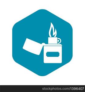 Lighter icon. Simple illustration of lighter vector icon for web. Lighter icon, simple style