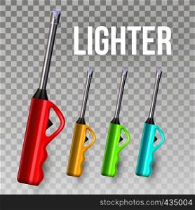 Lighter Vector. Corporate Light Accessory. 3D Realistic Lighter Icon. Classic Tool. Illustration. Lighter Vector. Ignite Item. Souvenir Gift. Burning. 3D Realistic Lighter Long Icon. Illustration