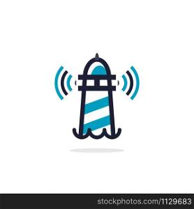 Lighthouse Communication Technology Logo Design.