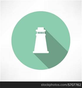 Lighthouse icon Flat modern style vector illustration