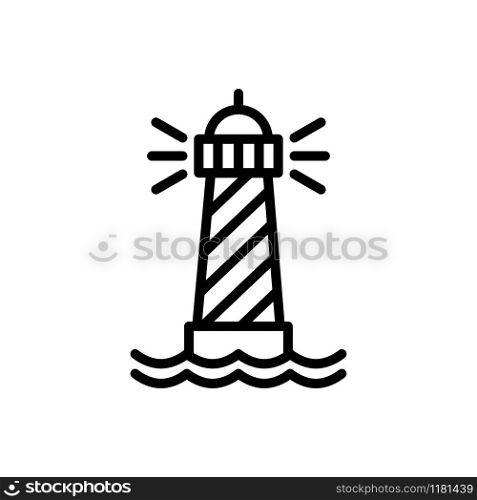 Lighthouse icon trendy