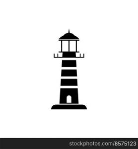 lighthouse icon vector illustration logo design