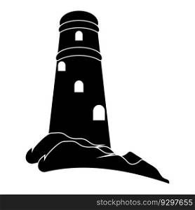 lighthouse icon vector illustration logo template 