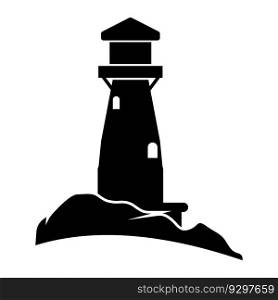 lighthouse icon vector illustration logo template
