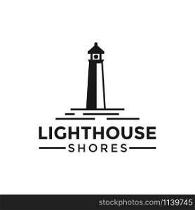 Lighthouse logo design template vector illustration vector. Lighthouse logo design template vector illustration