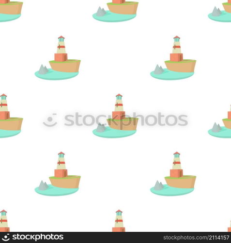 Lighthouse pattern seamless background texture repeat wallpaper geometric vector. Lighthouse pattern seamless vector