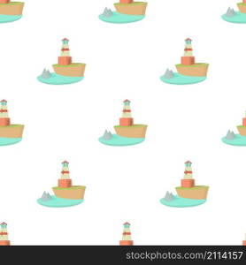 Lighthouse pattern seamless background texture repeat wallpaper geometric vector. Lighthouse pattern seamless vector