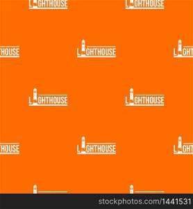 Lighthouse pattern vector orange for any web design best. Lighthouse pattern vector orange