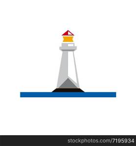 Lighthouse. Simple vector logo