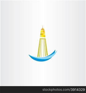 lighthouse symbol vector design element