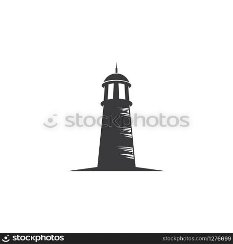 lighthouse vector illustration design template