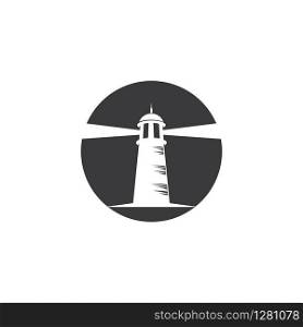 lighthouse vector illustration design template