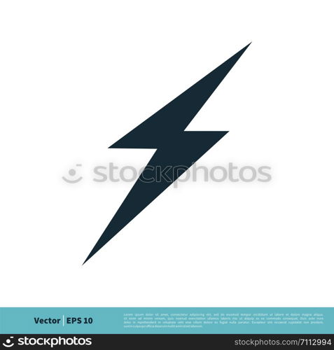 Lighting Bolt icon Vector Logo Template Illustration Design. Vector EPS 10.