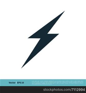 Lighting Bolt icon Vector Logo Template Illustration Design. Vector EPS 10.
