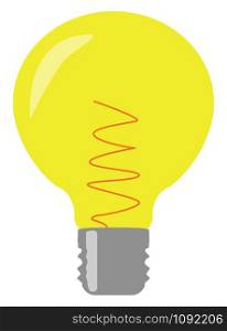 Lighting bulb, illustration, vector on white background.