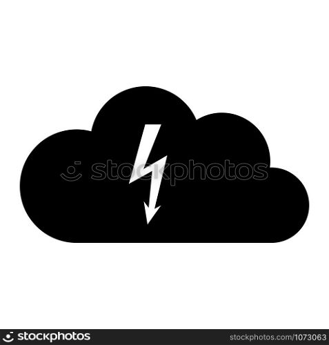 Lightning and cloud