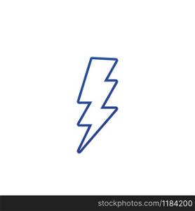 Lightning bolt flash thunderbolt icons vectors