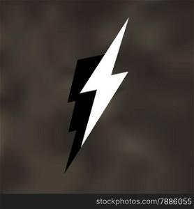 Lightning Bolt Icon Illustration