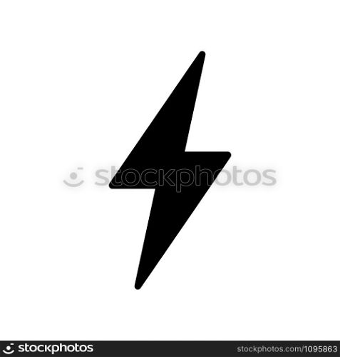 lightning bolt icon vector design template