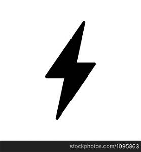 lightning bolt icon vector design template
