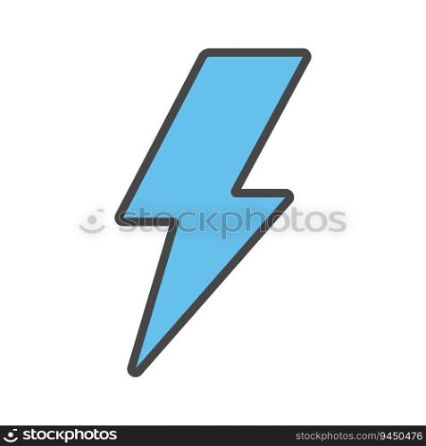 Lightning bolt icon vector on trendy design