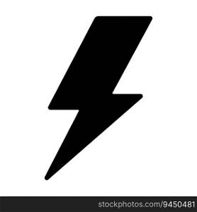 Lightning bolt icon vector on trendy design