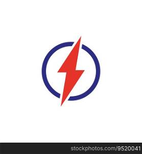Lightning bolt with circle logo. Thunder and flash digital symbol. Vector illustration. EPS 10. Stock image.. Lightning bolt with circle logo. Thunder and flash digital symbol. Vector illustration. EPS 10.