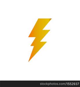 Lightning electric icon vector logo