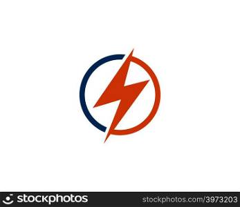 Lightning, electric power vector logo design element. Energy and thunder electricity symbol concept.