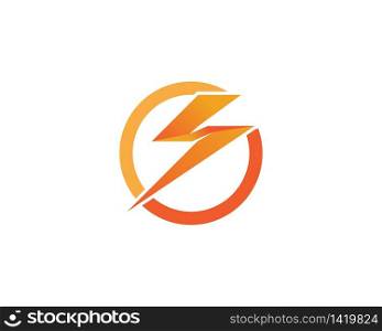 Lightning flash icon template