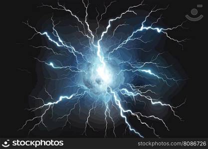 Lightning flash light thunder spark. Vector illustratiion desing.