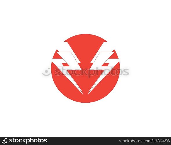Lightning flash logo template