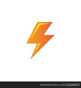 lightning icon logo vector design template