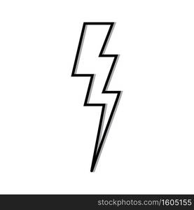 Lightning icon vector illustration template design