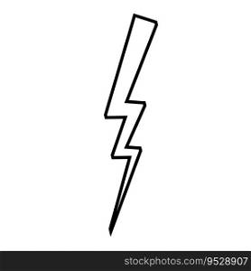 Lightning icon vector illustration template design