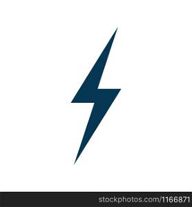 Lightning icon vector isolated on white background
