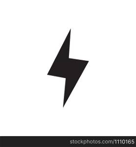 lightning icon vector logo template in trendy flat design